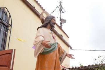 Misa y procesión del Sagrado Corazón de Jesús en La Higuera Canaria (Foto Francisco Javier Santana)